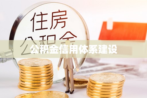 嘉模堂区公积金信用体系建设