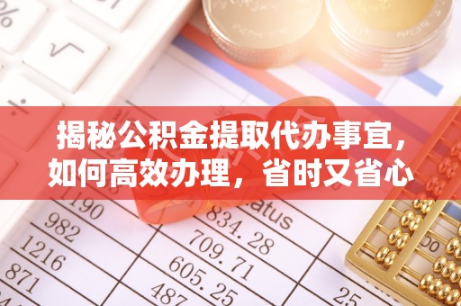 嘉模堂区揭秘公积金提取代办事宜，如何高效办理，省时又省心？