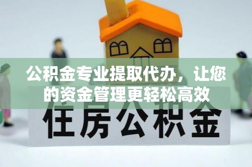 嘉模堂区公积金专业提取代办，让您的资金管理更轻松高效