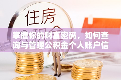 嘉模堂区掌握你的财富密码，如何查询与管理公积金个人账户信息