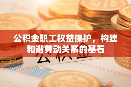 嘉模堂区公积金职工权益保护，构建和谐劳动关系的基石